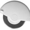 White Stainless Steel Pizza Cutter