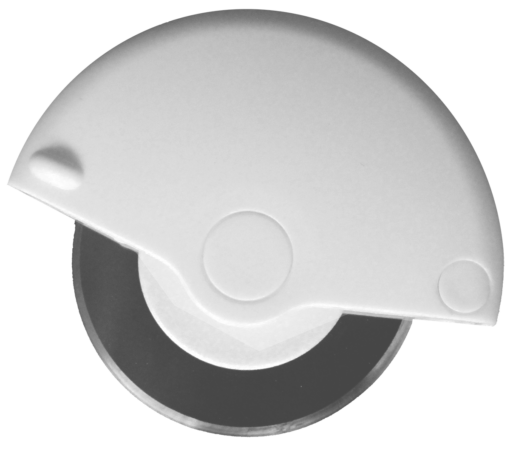 White Stainless Steel Pizza Cutter