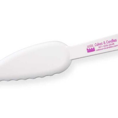 Flat Cake Knife White