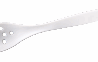 White NDB Perforated Spoon