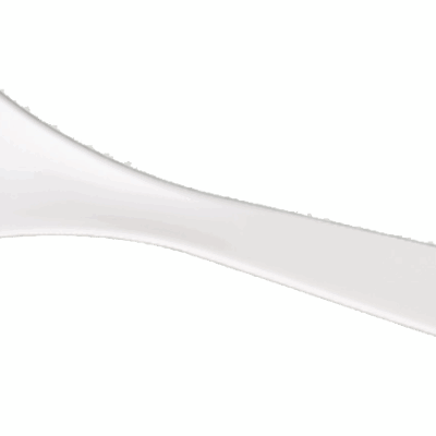 White NDB Solid Spoon
