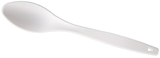 White NDB Solid Spoon