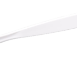 White 9" Condiment Spoon