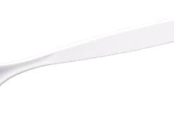 White 9" Condiment Spoon