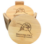 Coaster with logo e