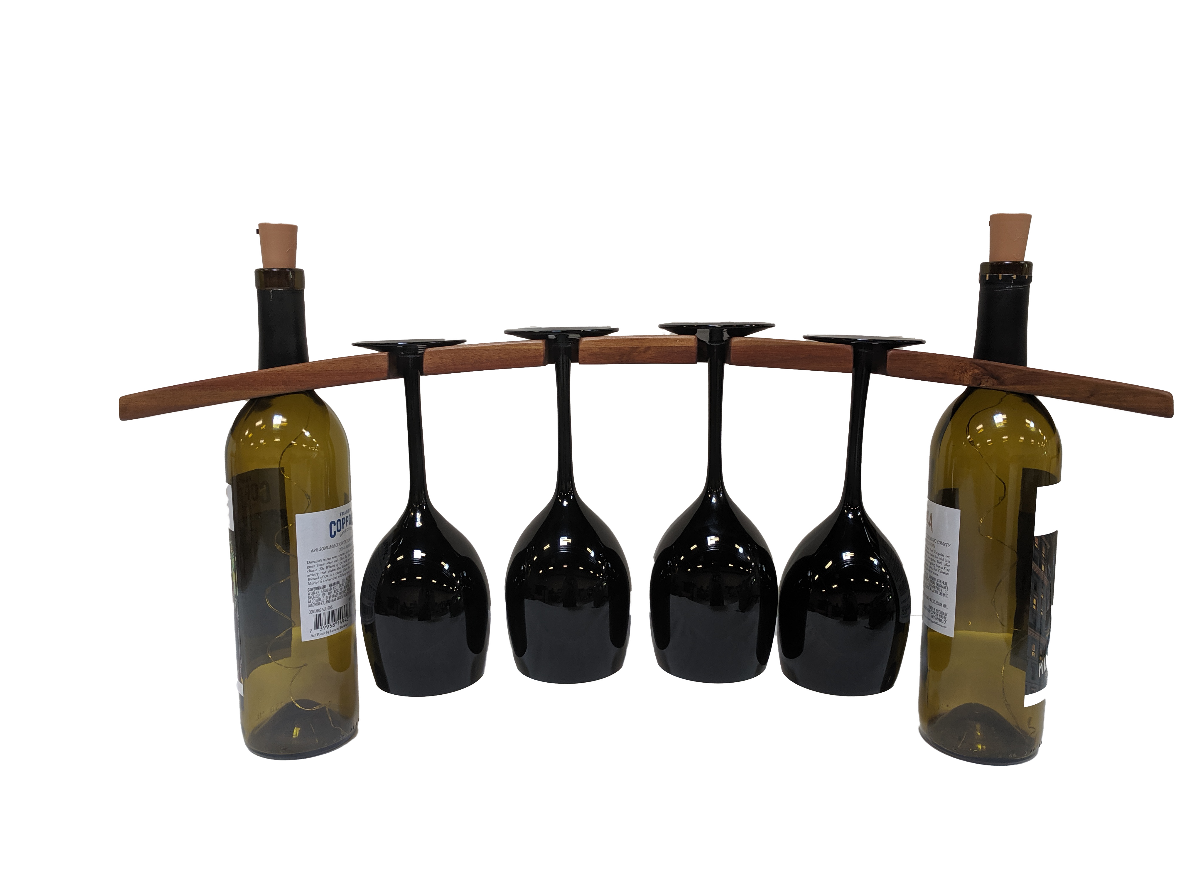 Acacia Floating Wine Glass Holder - Custom Cookware Products, Personalized  Kitchenware - LoTech Sales
