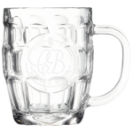 20 oz. Beer Mug with Oval Engraving Area and Handle with logo