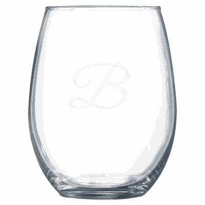 LoTech Sales 21 oz. stemless wine glass - customizable with laser engraving