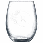 LoTech Sales 9 oz. stemless wine glass - customizable with laser engraving