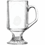 10 oz. Clear Footed Coffee Mug