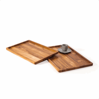 Nordic Style Teak Tray Set