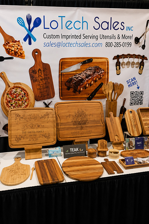 LoTech's custom branded trade show display